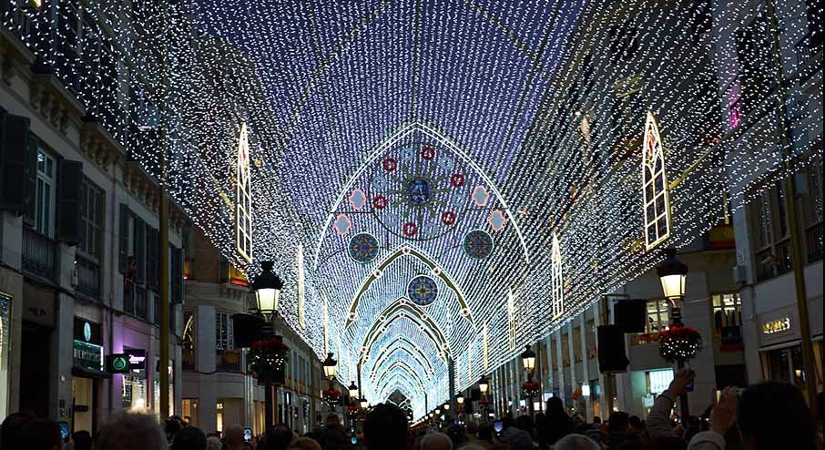 malaga en navidad