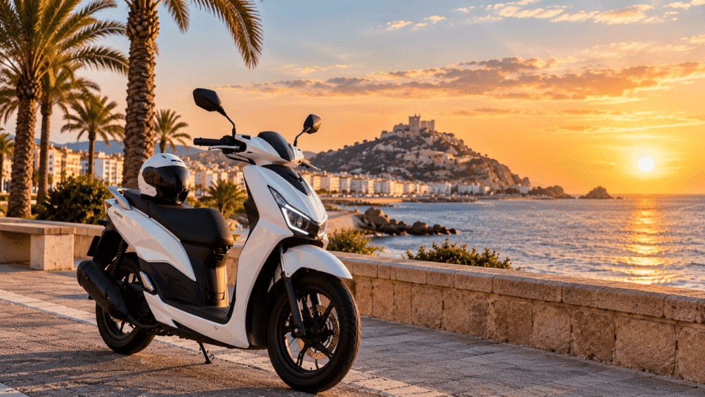 Alquiler de moto Yamaha RayZR 125 cc en Murcia con Autos Logar
